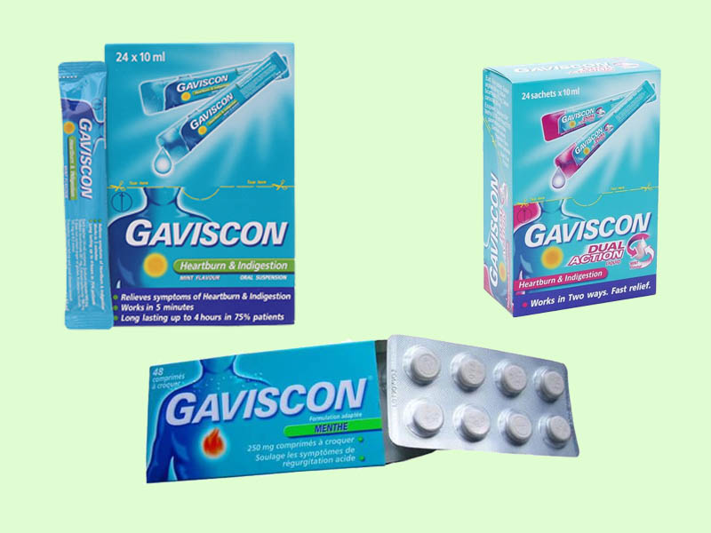 Thuốc điều trị trào ngược dạ dày thực quản Gaviscon có tốt không? Giá bao nhiêu?