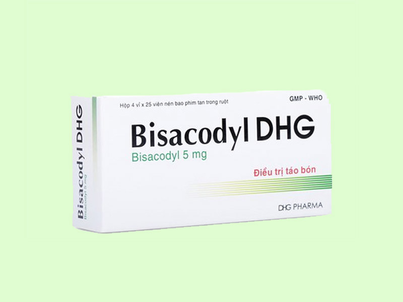 Hình ảnh: Hộp thuốc trị táo bón Bisacodyl DHG
